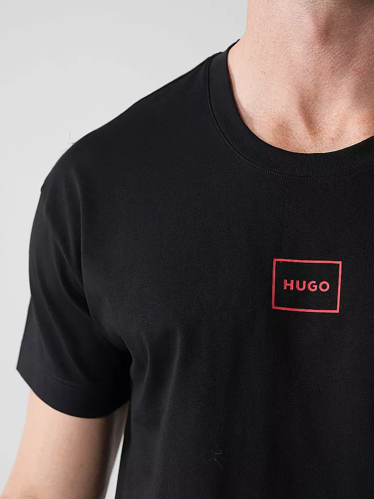 HUGO | T-shirt de détente LAZE | schwarz