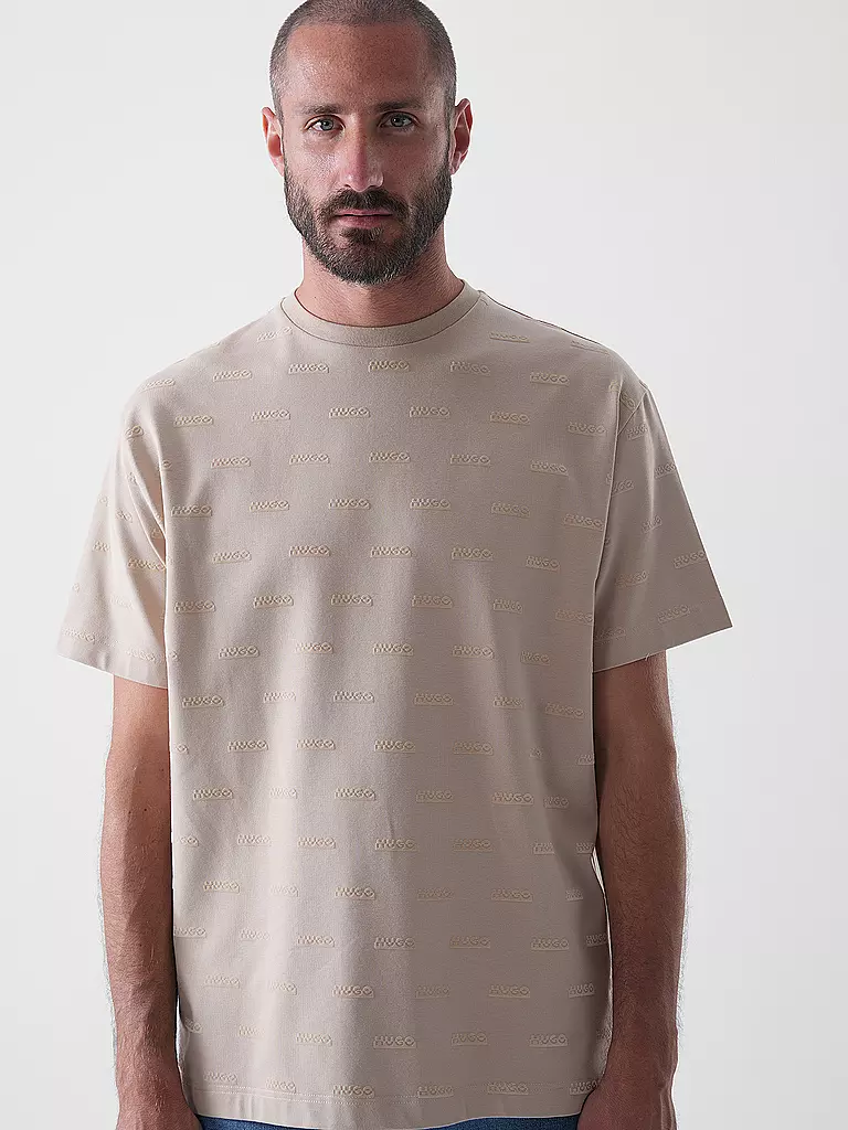 HUGO | T-shirt de détente | Beige
