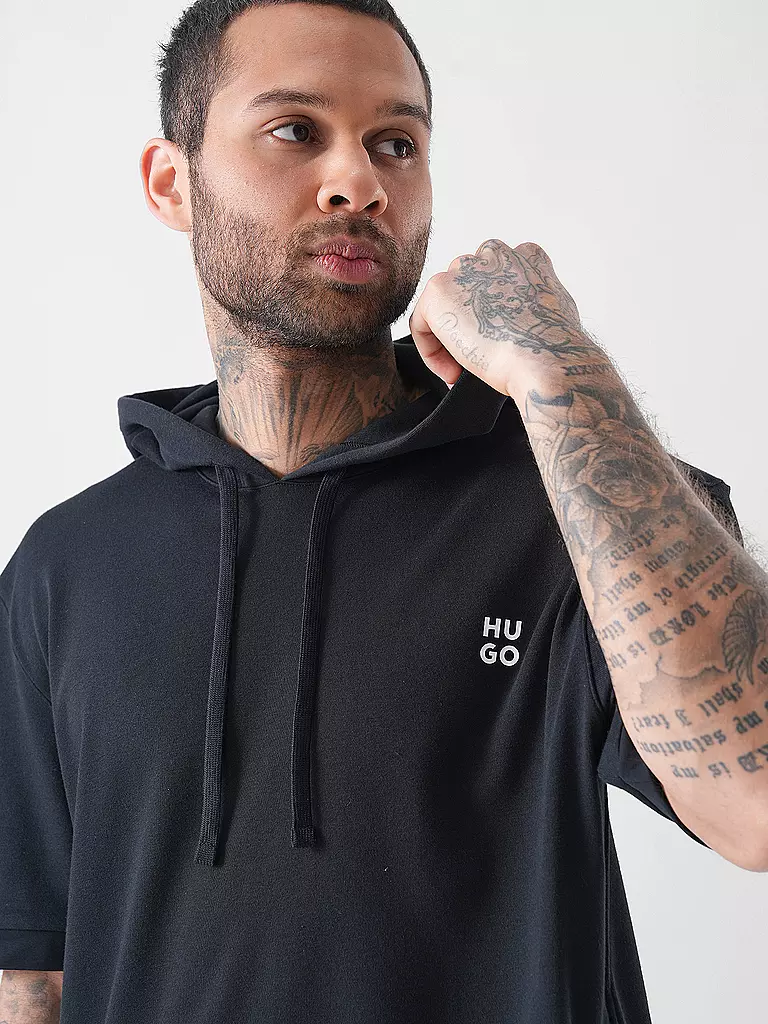 HUGO | T-shirt de détente | Noir