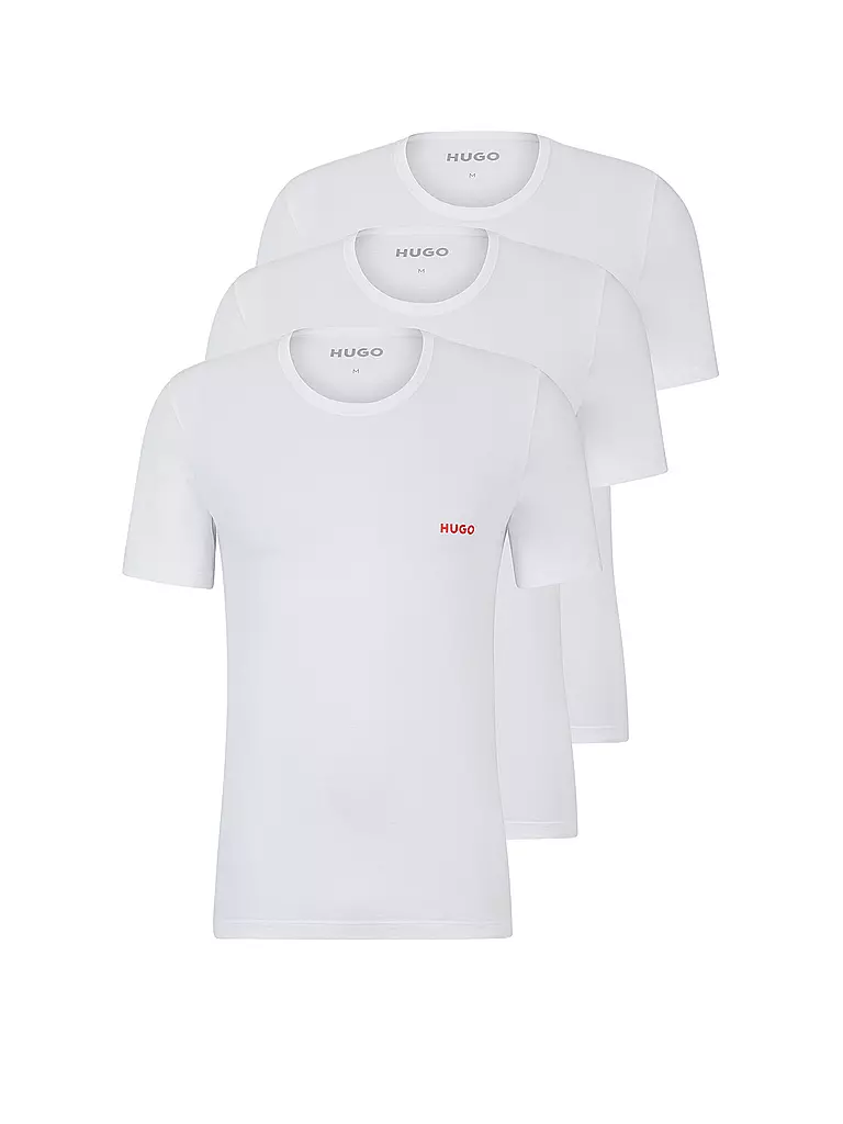 HUGO | T-shirt lot de 3 blanc | weiss