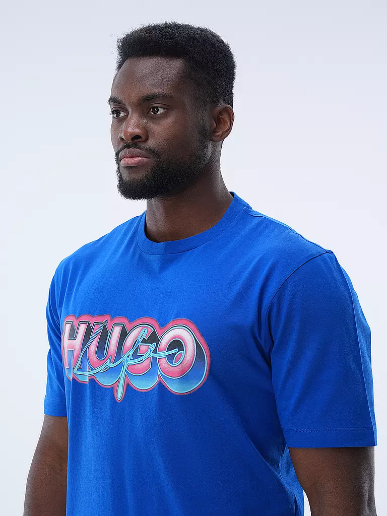 HUGO | T-Shirt NILLUMI | Bleu