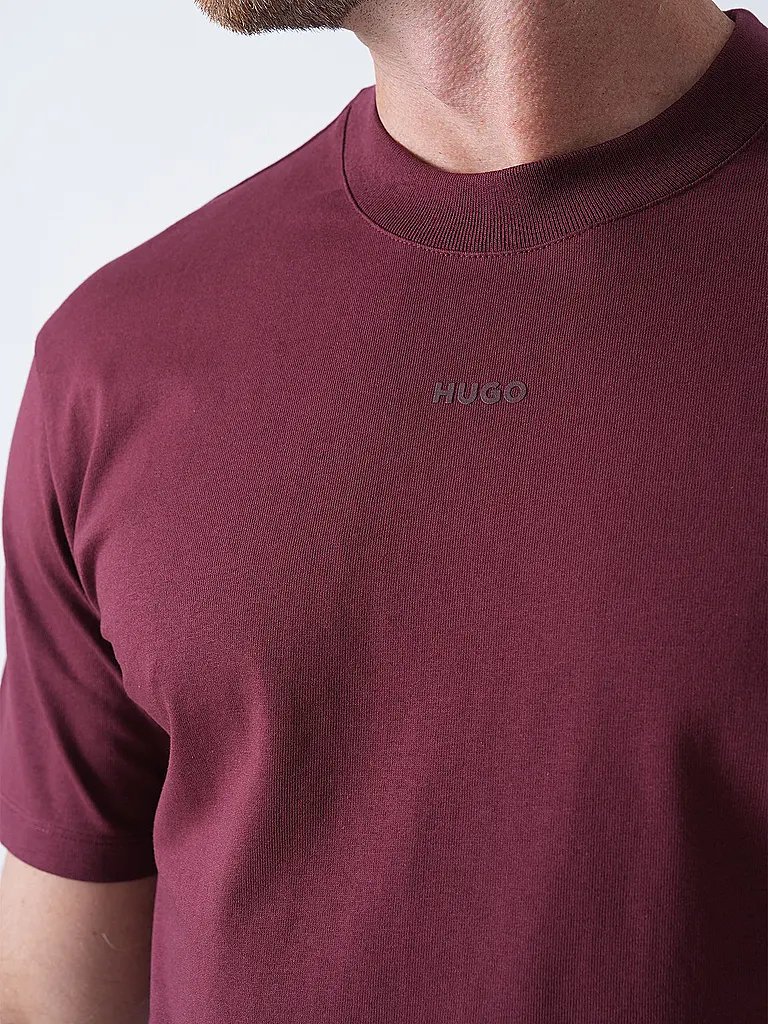 HUGO | T-shirt | dunkelrot