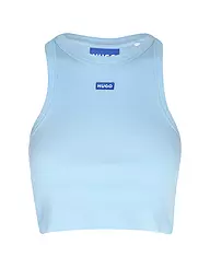 HUGO | Top Cropped Fit  | Bleu clair
