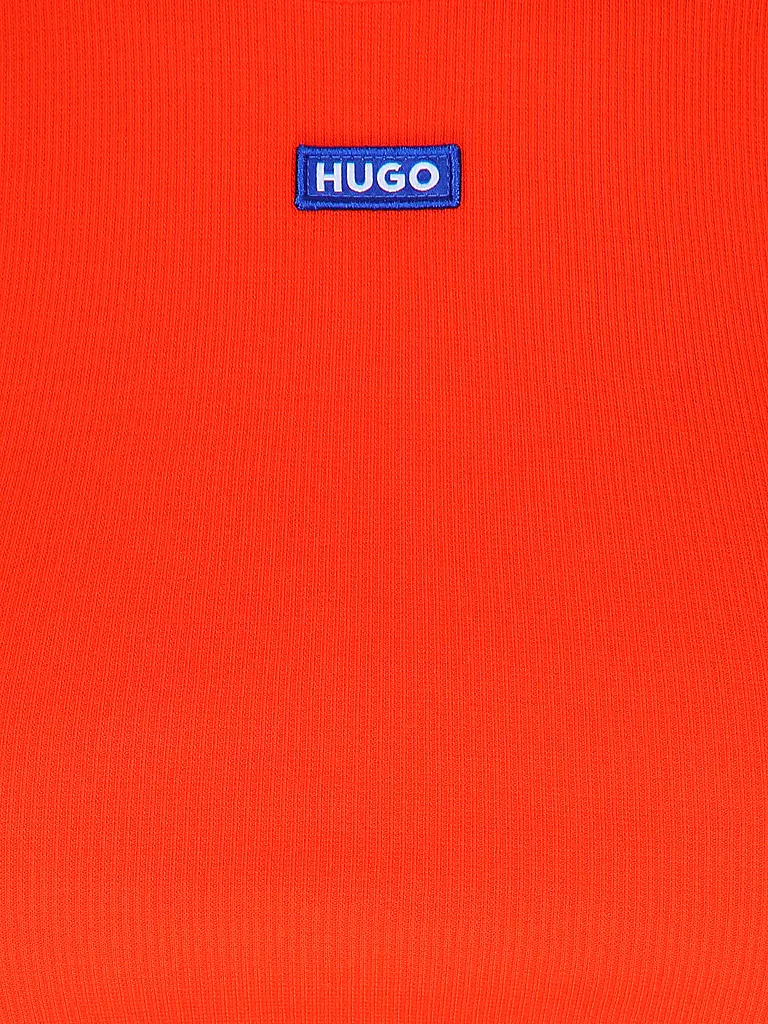 HUGO | Top court ajusté | orange
