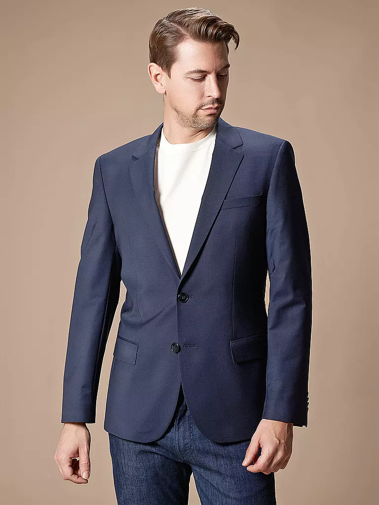 HUGO | Veste de costume slim fit HENRY | Bleu foncé