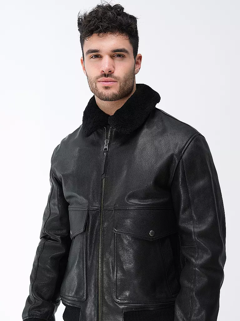 HUGO | Veste en cuir LADAMUS | 