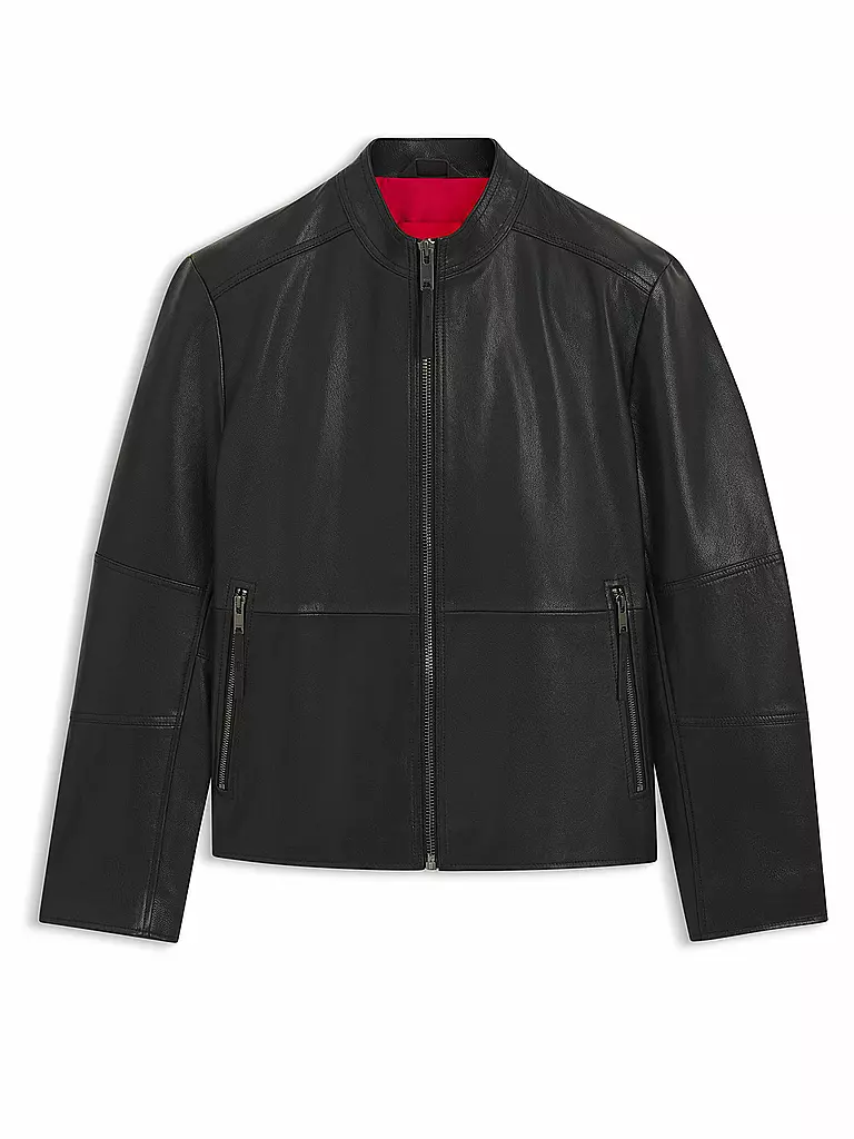 HUGO | Veste en cuir LOKIS-3 | schwarz