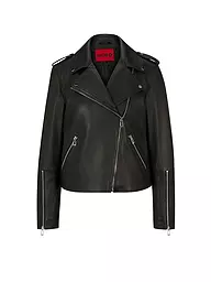 HUGO | Veste en cuir LUJANA | Noir