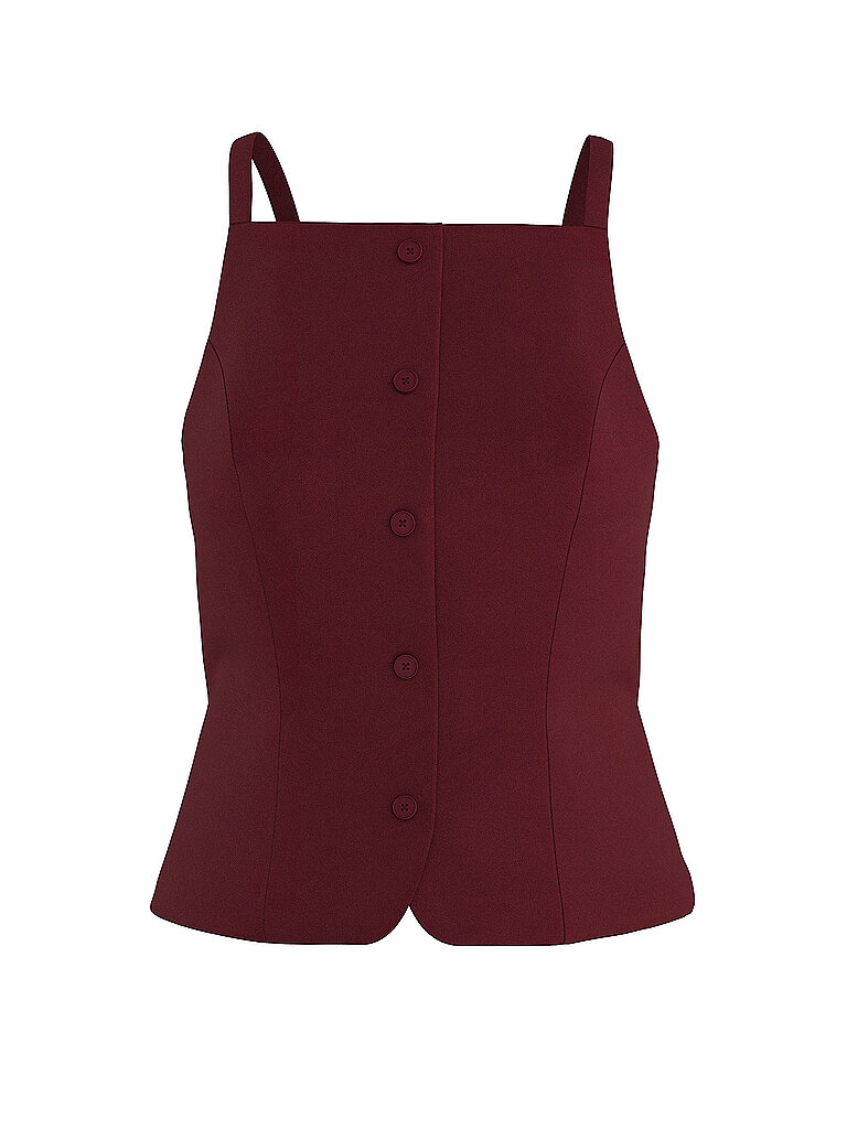 Gilet HDPETAL rouge foncé M