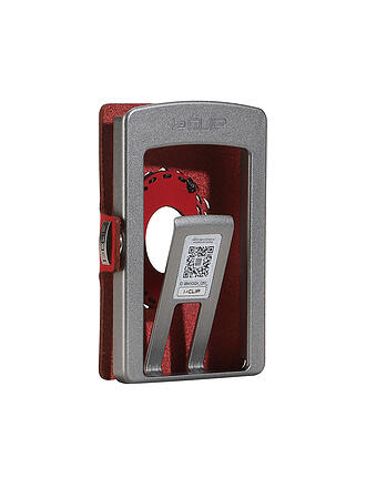 I-CLIP | Portefeuille ORIGINAL SILVER RADIO IMPACT Rouge