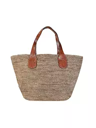 IBELIV | Strohtasche - Shopper TOKYO II | Marron