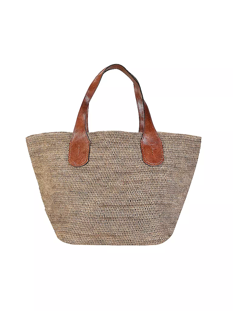IBELIV | Sac en paille - Shopper TOKYO II | Marron