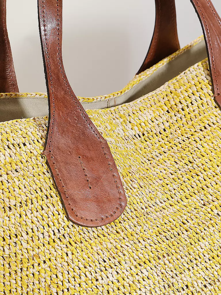 IBELIV | Strohtasche - Shopper TOKYO II | gelb