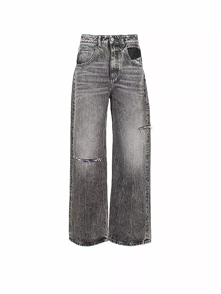ICON DENIM | Jeans Coupe Évasée POPPY | Gris