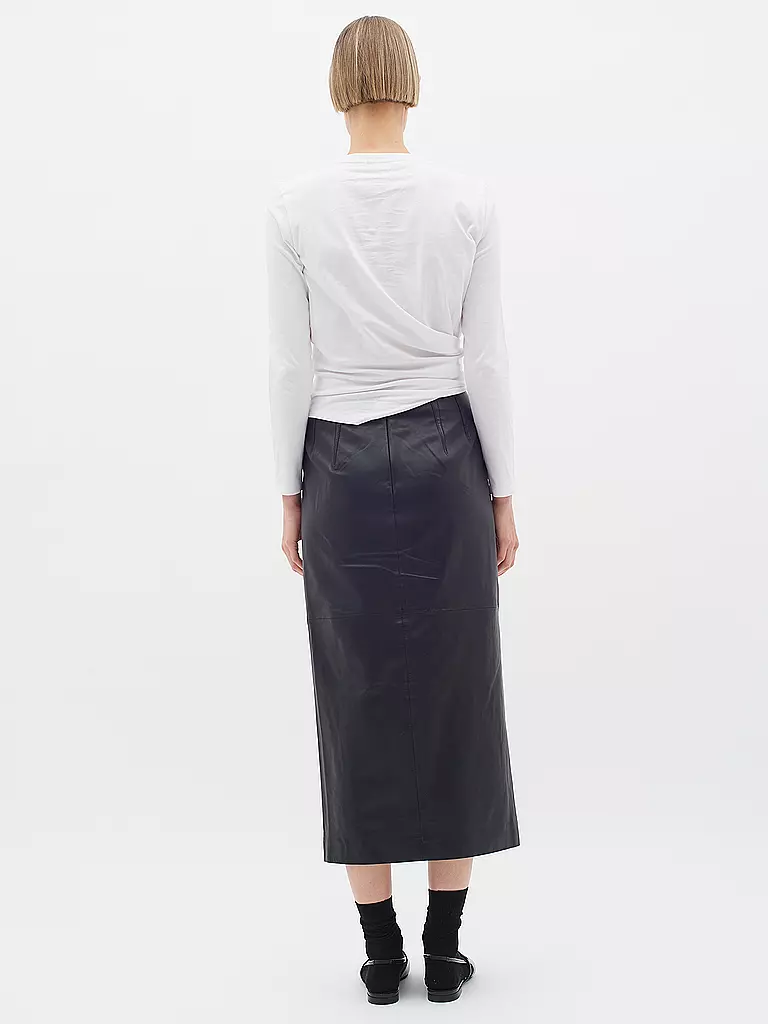 IN WEAR | Jupe en cuir KAMAIW | schwarz