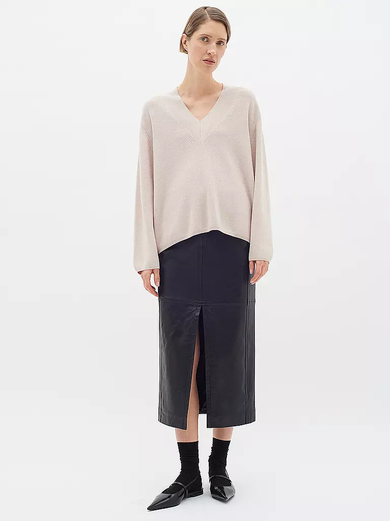 IN WEAR | Jupe en cuir KAMAIW | schwarz