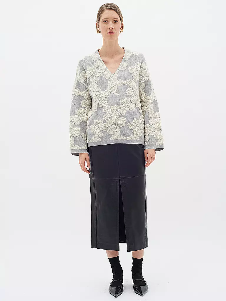 IN WEAR | Jupe en cuir KAMAIW | schwarz