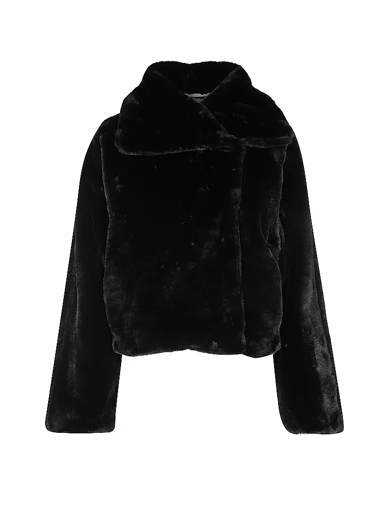 IN WEAR | Veste aspect fourrure YONEKOIW | Noir