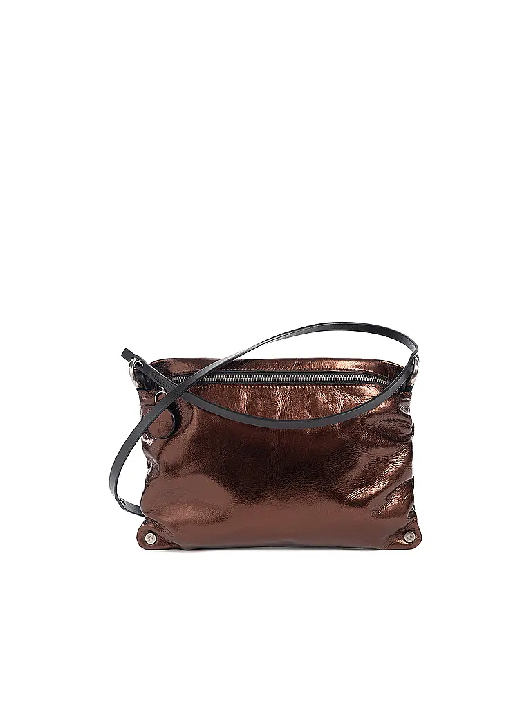 INA KENT | Ledertasche - Umhängetasche MOONLIT ed.1 | Marron