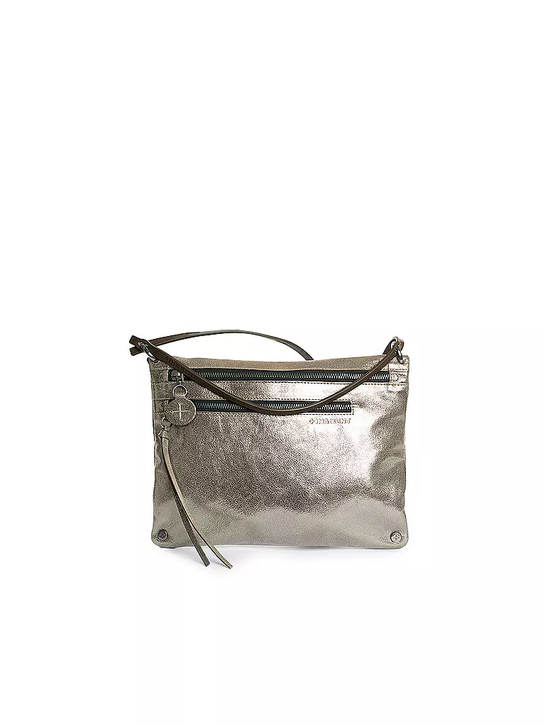 INA KENT | Ledertasche - Umhängetasche MOONLIT ed.2 | Argent