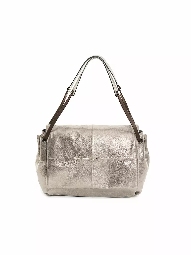 INA KENT | Sac en cuir - Sac bandoulière EILEEN ED. 1 | Argent