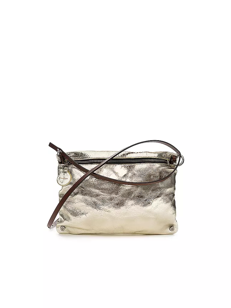 INA KENT | Sac en cuir - Sac bandoulière MOONLIT Ed. 1 | gold