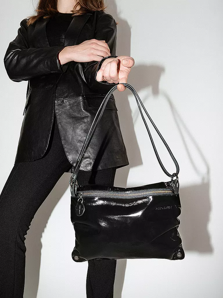 INA KENT | Sac en cuir - Sac bandoulière MOONLIT Ed. 1 | Noir