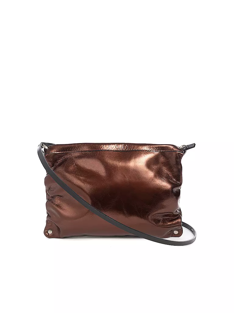 INA KENT | Sac en cuir - Sac bandoulière MOONLIT Ed. 1 | Marron