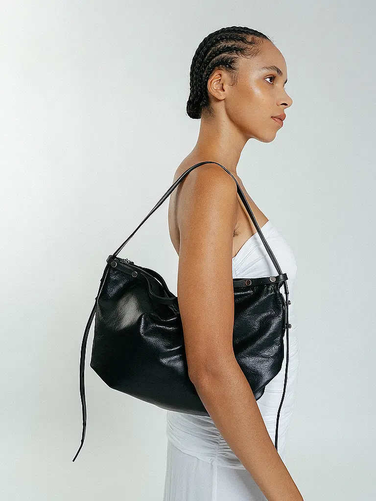 INA KENT | Sac en cuir - Sac bandoulière ROVE Ed. 1 | Noir