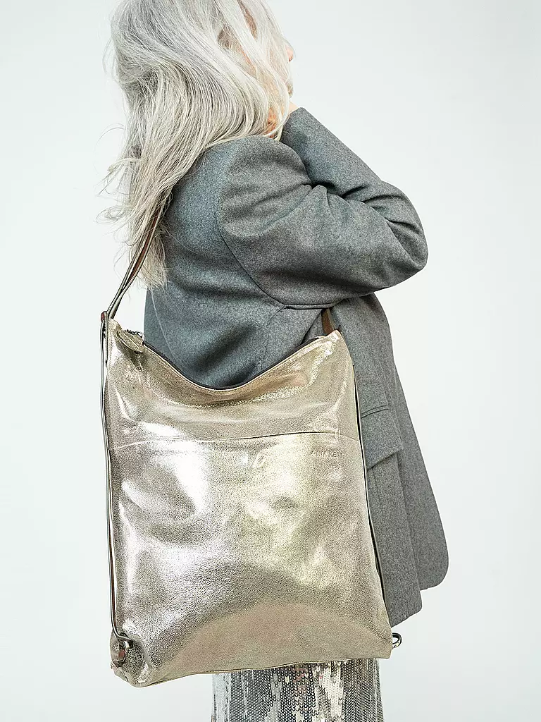 INA KENT | Sac en cuir - Sac bandoulière SHER ED. 1 | Argent