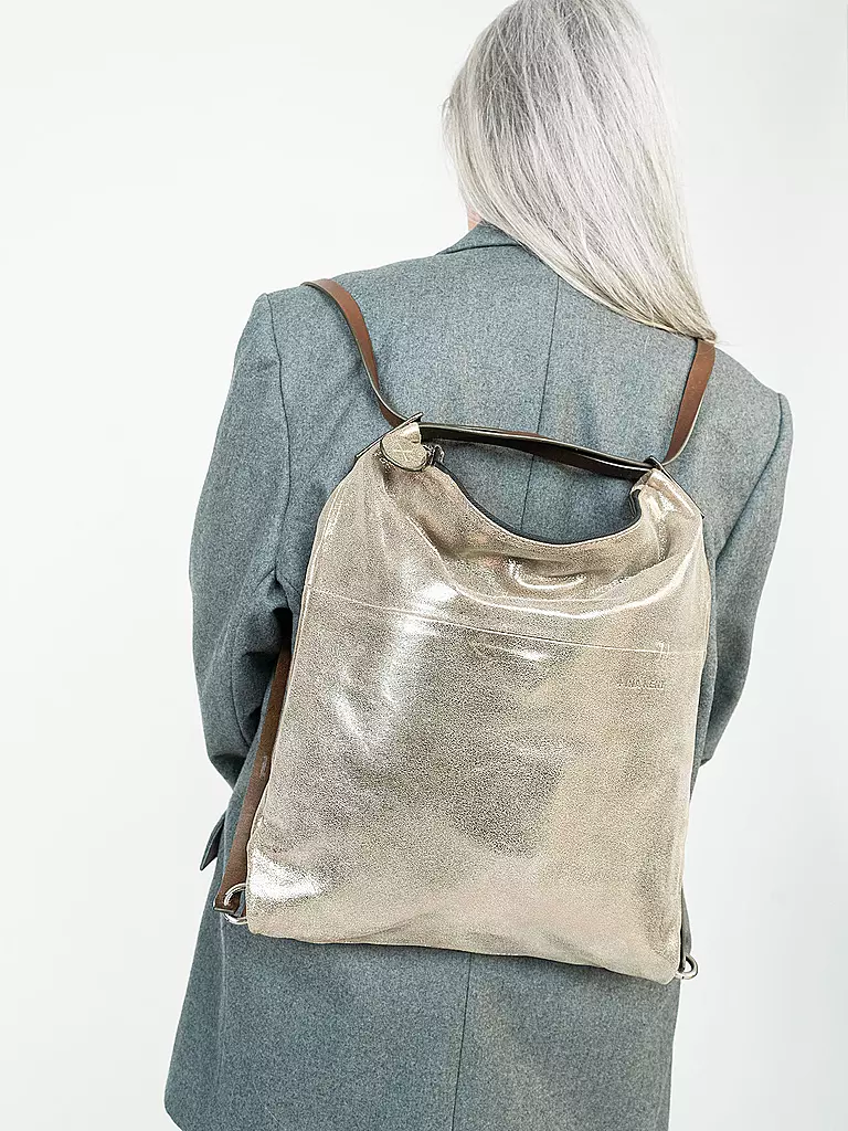 INA KENT | Sac en cuir - Sac bandoulière SHER ED. 1 | Argent