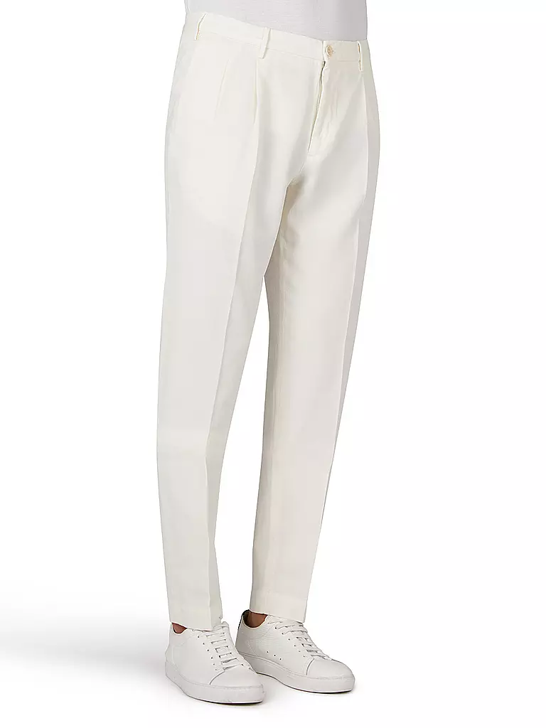 INCOTEX | Chino Tapered Fit | Blanc