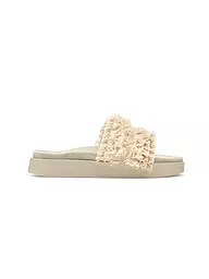 INUIKII | Pantoletten FRAYED BAND | Crème