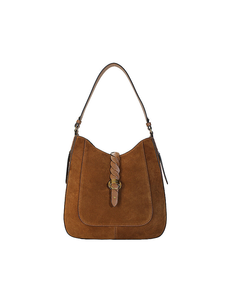 Sac en cuir - Shopper ALTAYA HOBO marron clair