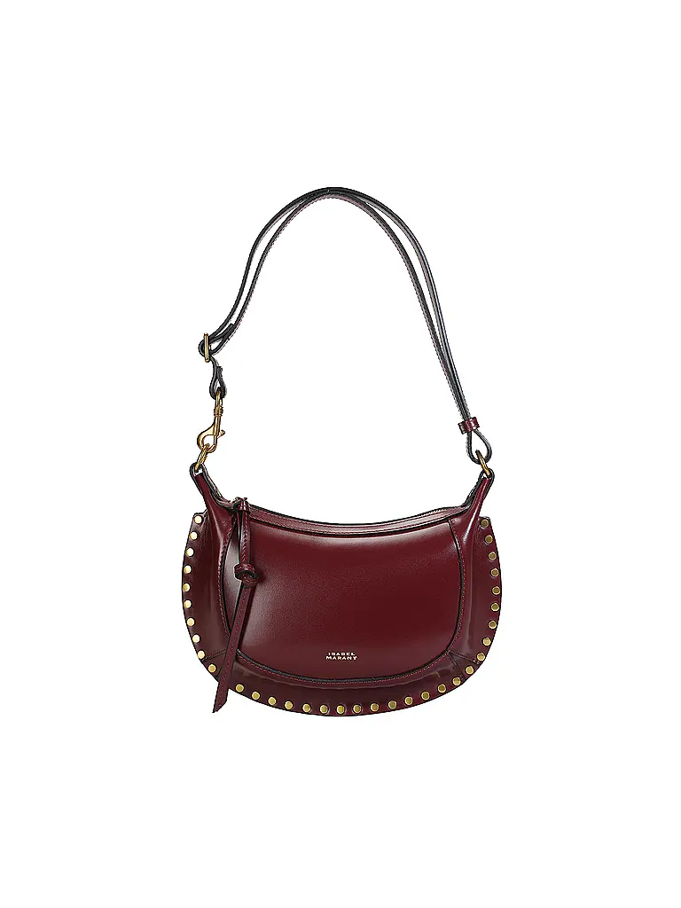 ISABEL MARANT | Sac en cuir - Sac bandoulière OSKAN MOON | Rouge foncé