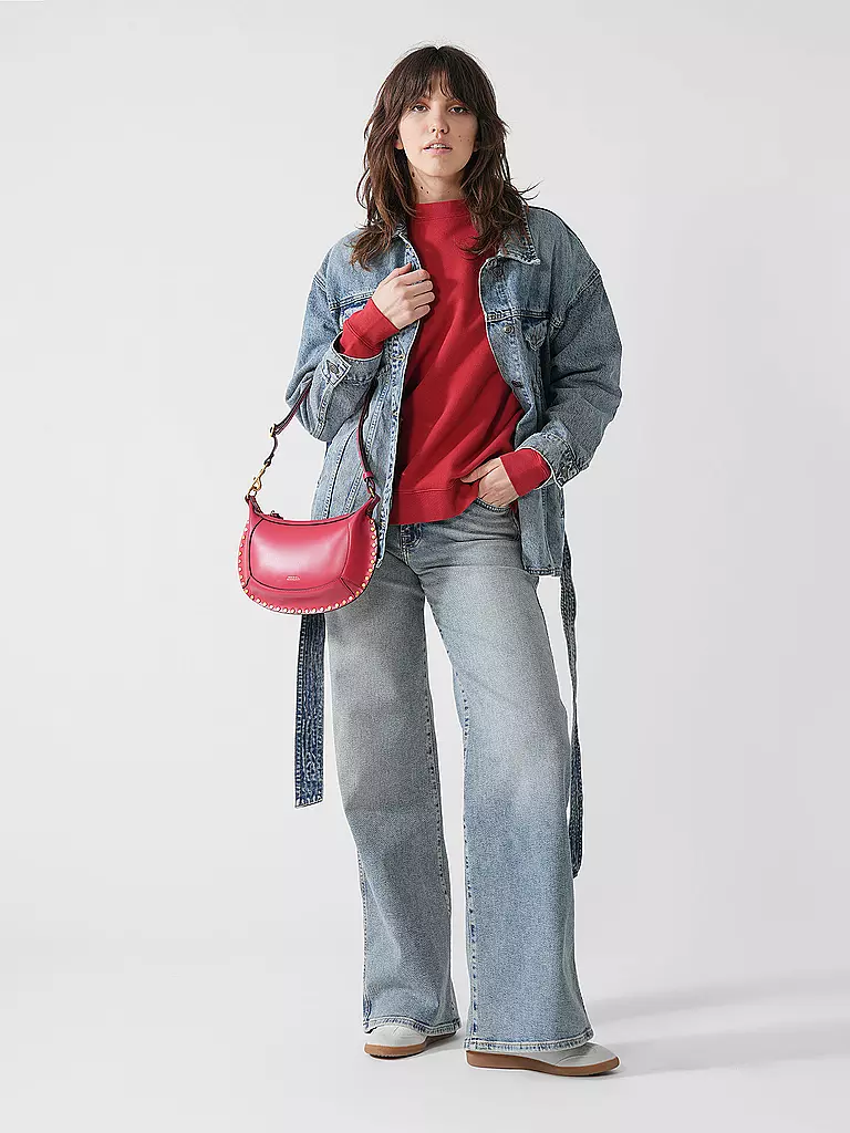 ISABEL MARANT | Sac en cuir - Sac bandoulière OSKAN MOON | Rouge
