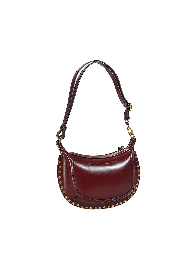 ISABEL MARANT | Sac en cuir - Sac bandoulière OSKAN MOON | Rouge foncé