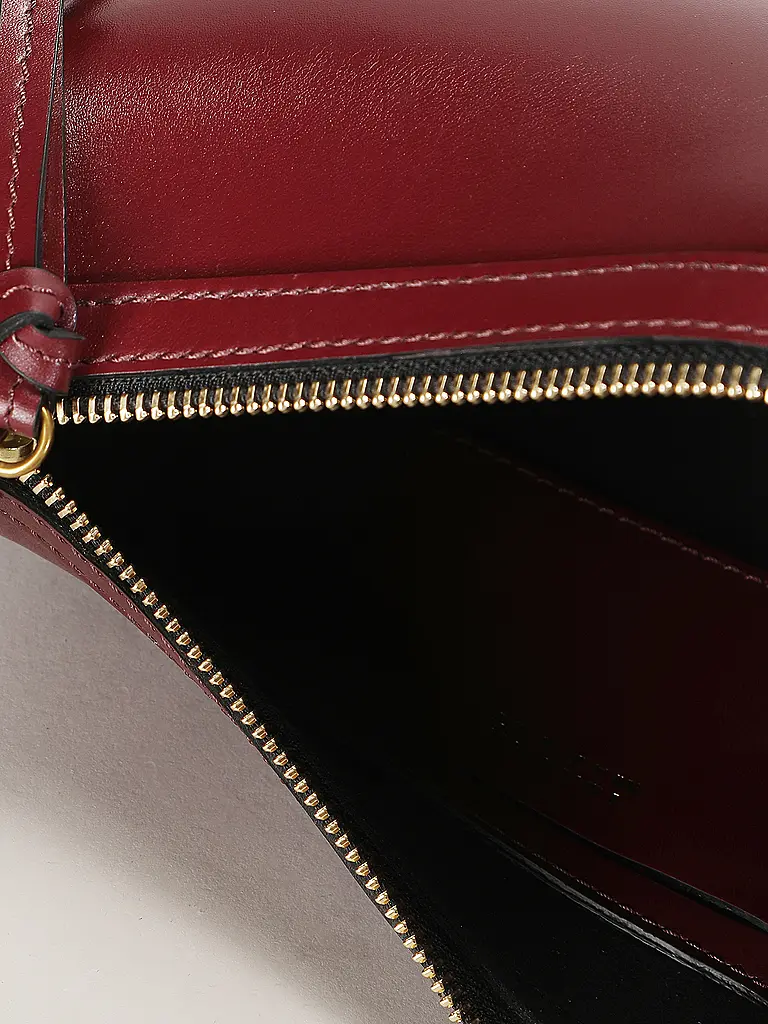 ISABEL MARANT | Sac en cuir - Sac bandoulière OSKAN MOON | Rouge foncé