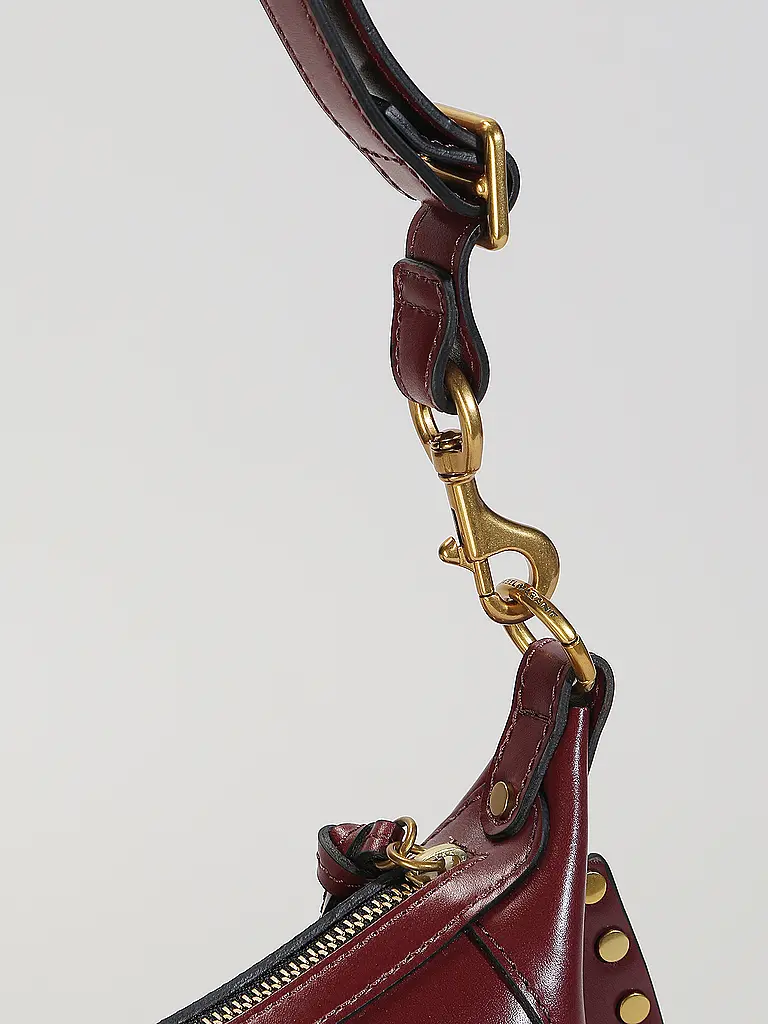 ISABEL MARANT | Sac en cuir - Sac bandoulière OSKAN MOON | Rouge foncé