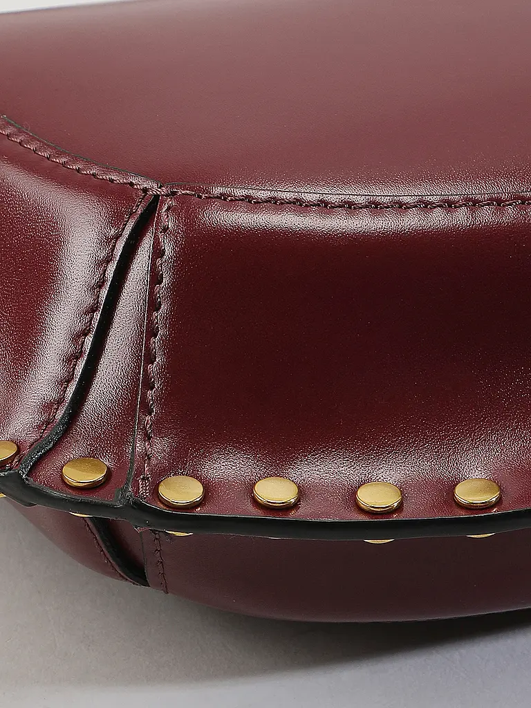 ISABEL MARANT | Sac en cuir - Sac bandoulière OSKAN MOON | Rouge foncé