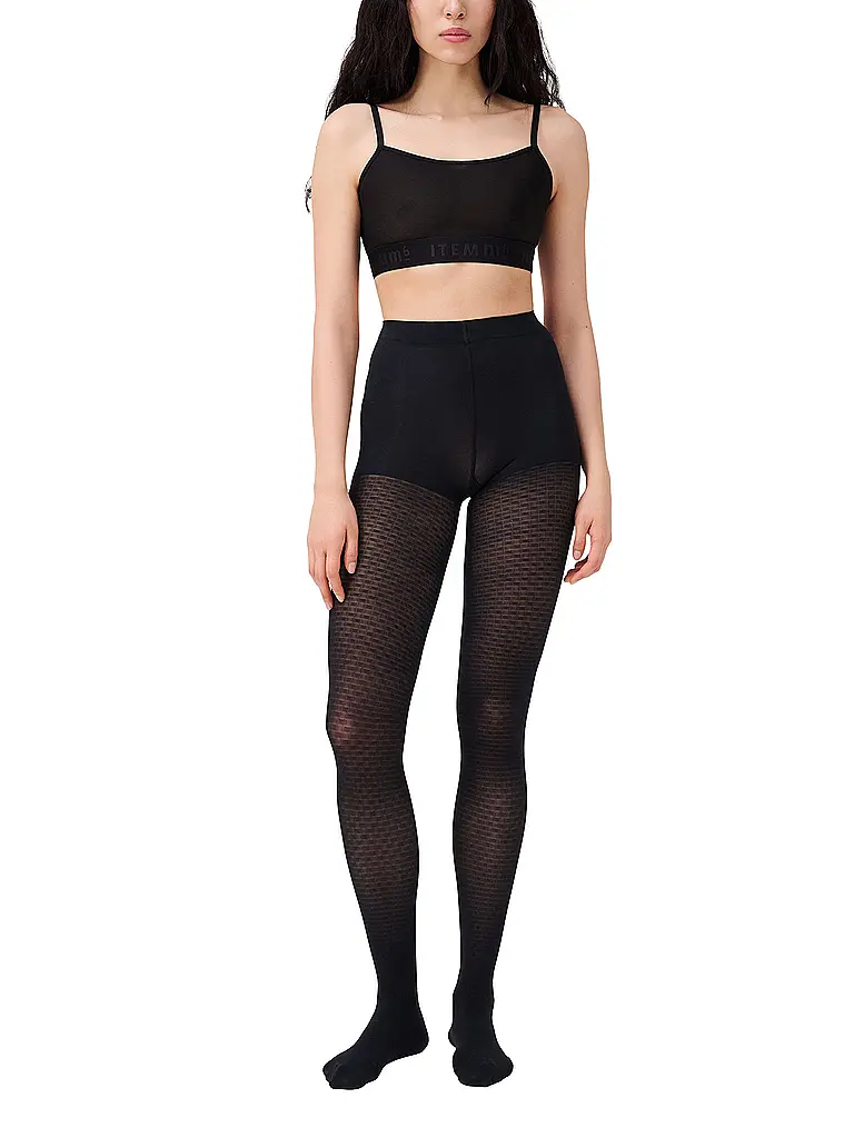ITEM M6 | Collant fonctionnel VICHY noir | Noir