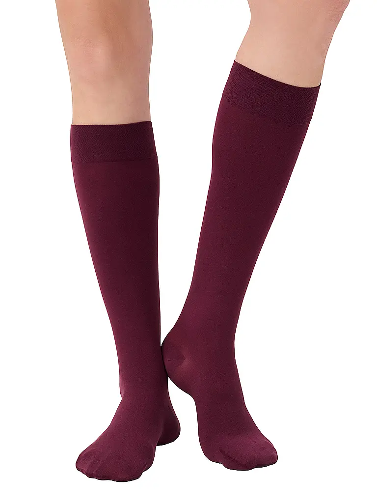 ITEM M6 | Kniestrümpfe CONSCIOUS 50 DEN | Rouge foncé