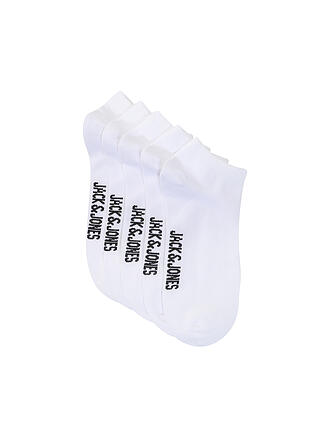 JACK & JONES | Chaussettes sneakers garçon lot de 5 JACDONGO blanc/blanc - w