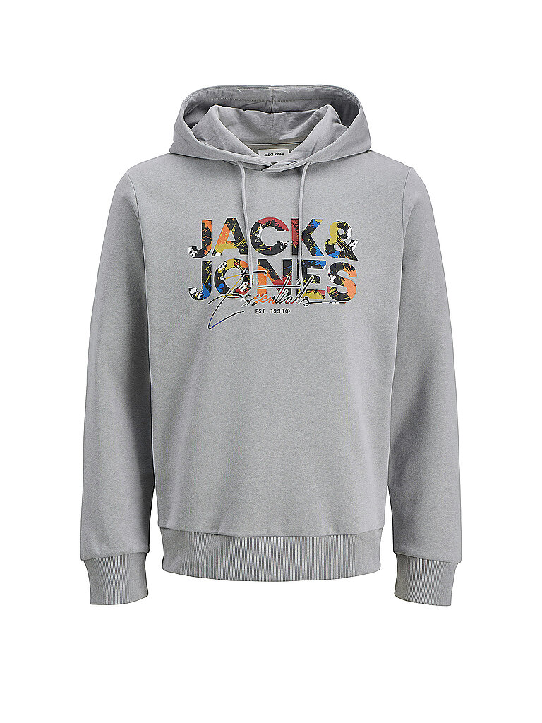 Sweat à capuche - Hoodie JJGEPLAS gris clair XL