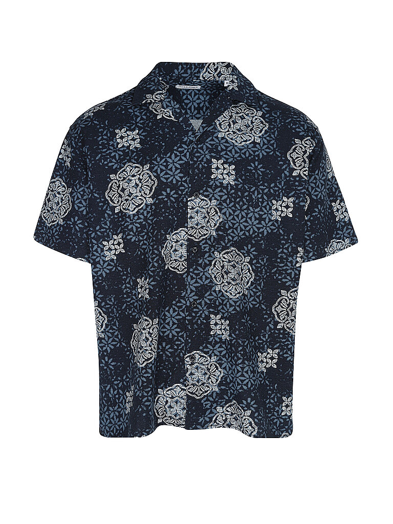 Chemise JJALFREDO SLUB RESORT bleu marine S