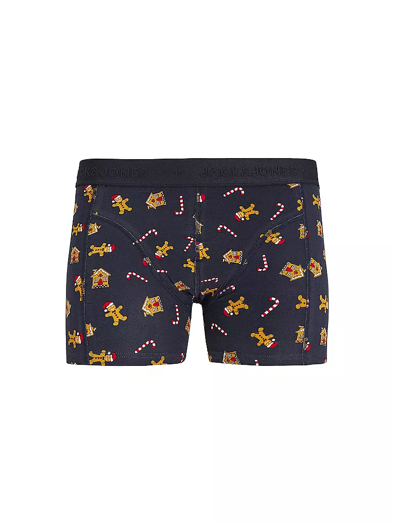 JACK & JONES | Boxershorts JACXMAS, lot de 3, scarab/rhubarb inkwell | 