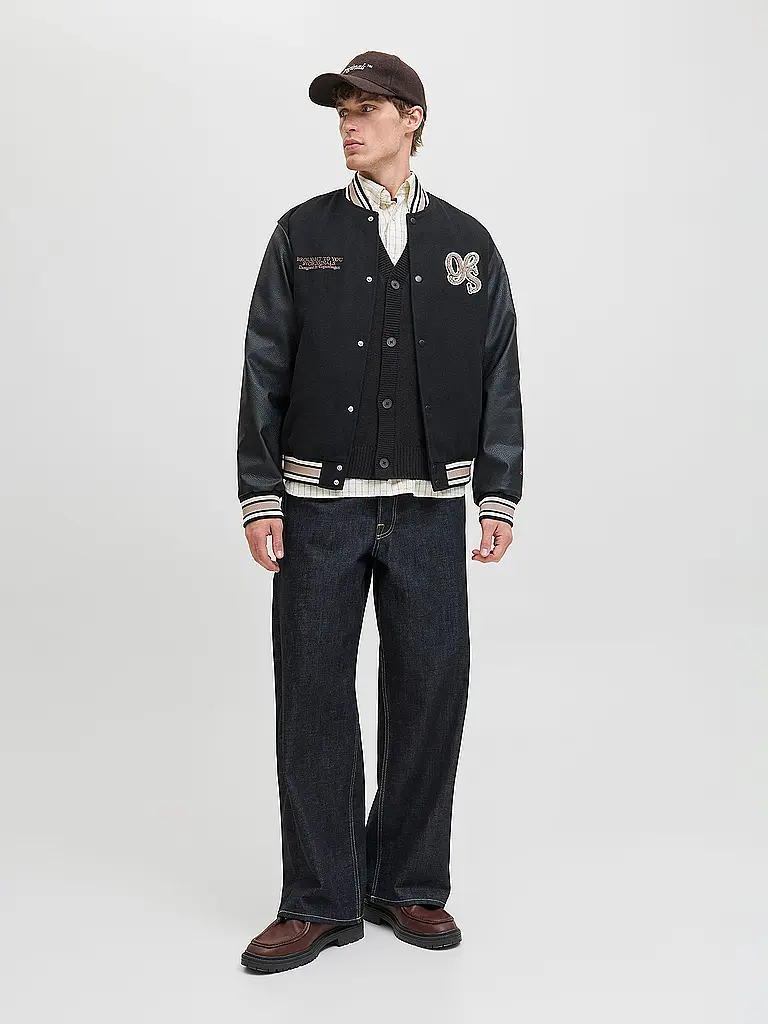 JACK & JONES | Cardigan JORNORREBRO | schwarz