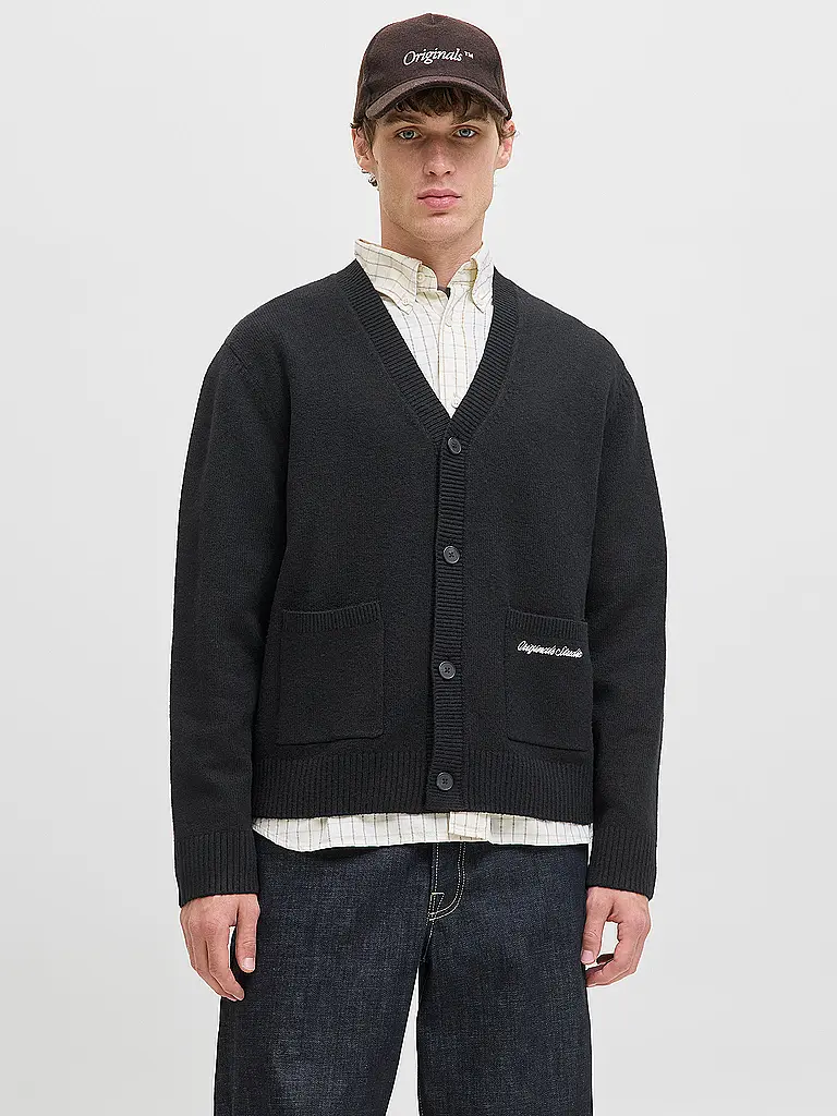 JACK & JONES | Cardigan JORNORREBRO | schwarz