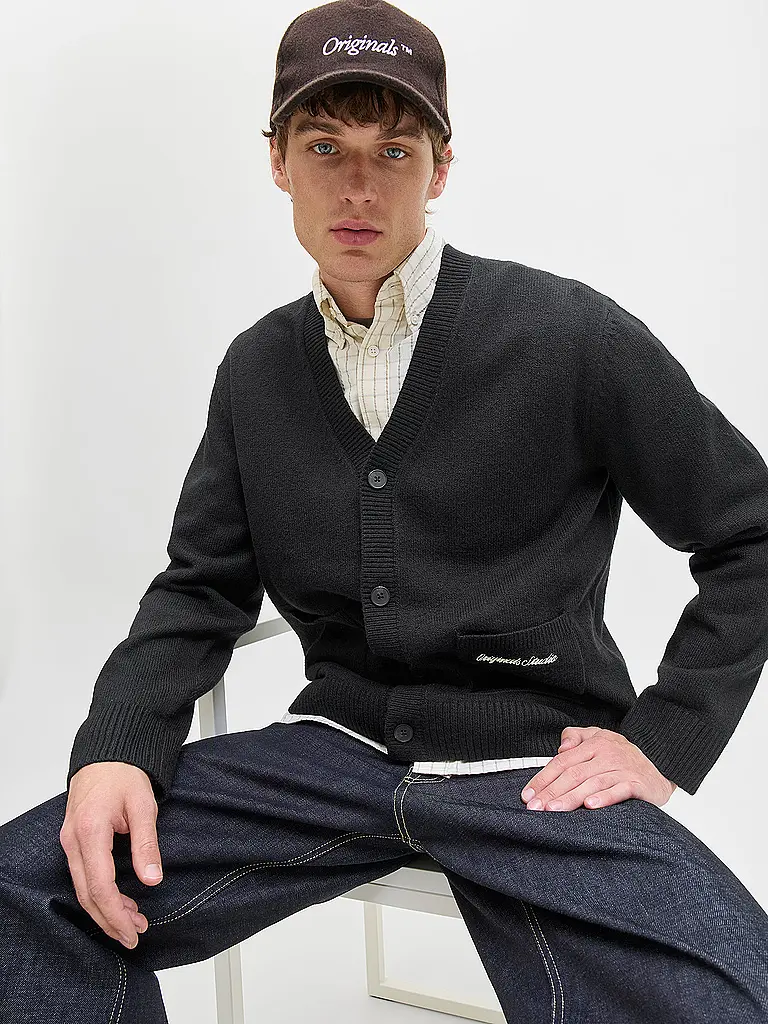 JACK & JONES | Cardigan JORNORREBRO | schwarz