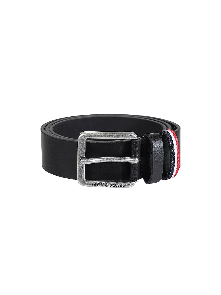 JACK & JONES | Ceinture en cuir JACESPO | Noir